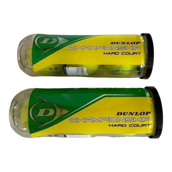 NIB 2 Dunlop CHAMPIONSHIP Hard Court Tennis Balls USTA ITF Approved Tennis Balls - Picture 2 of 2